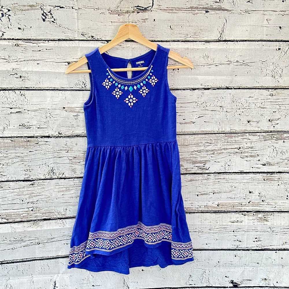 Gymboree Girls blue sleeveless sundress